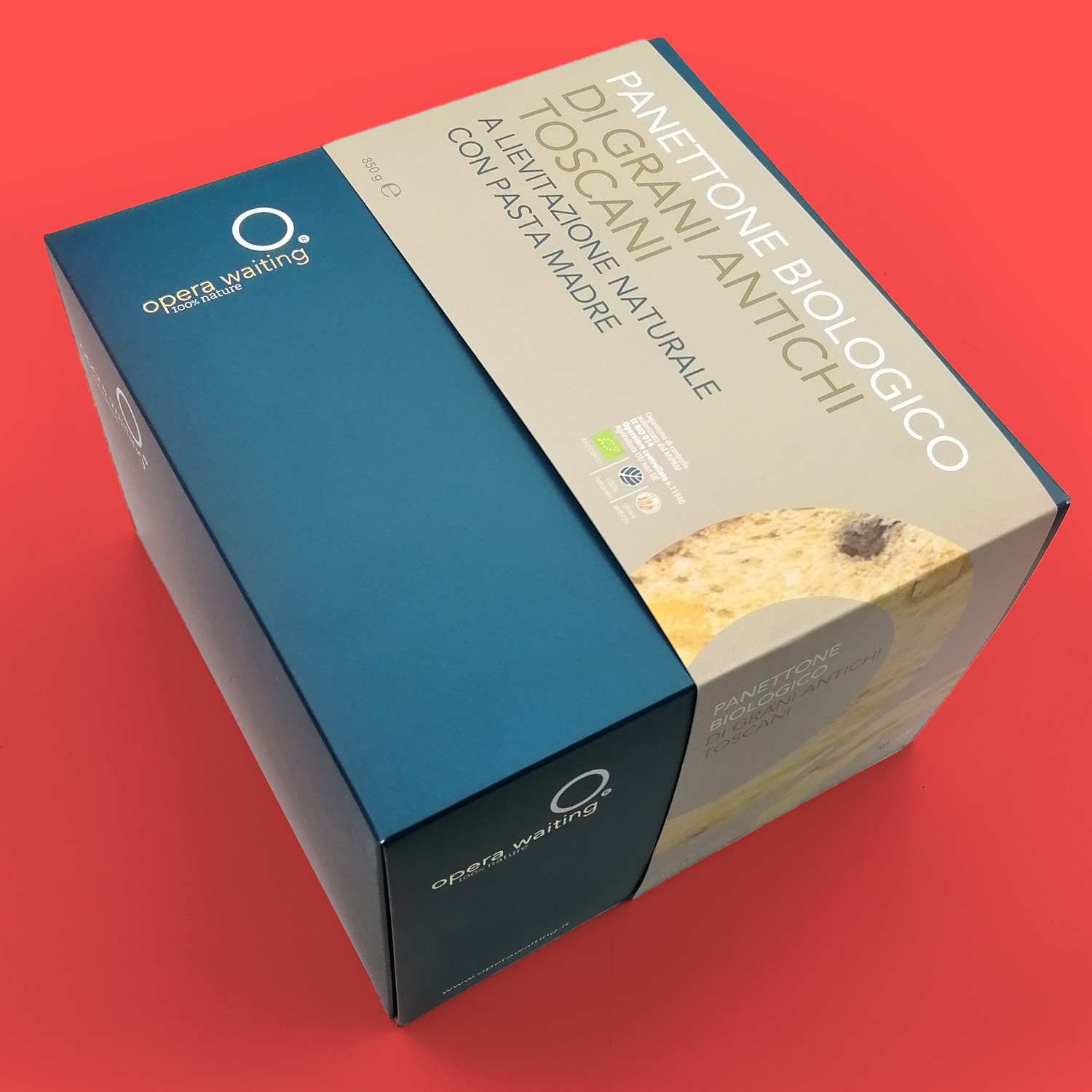 Traditional organic panettone of ancient grains